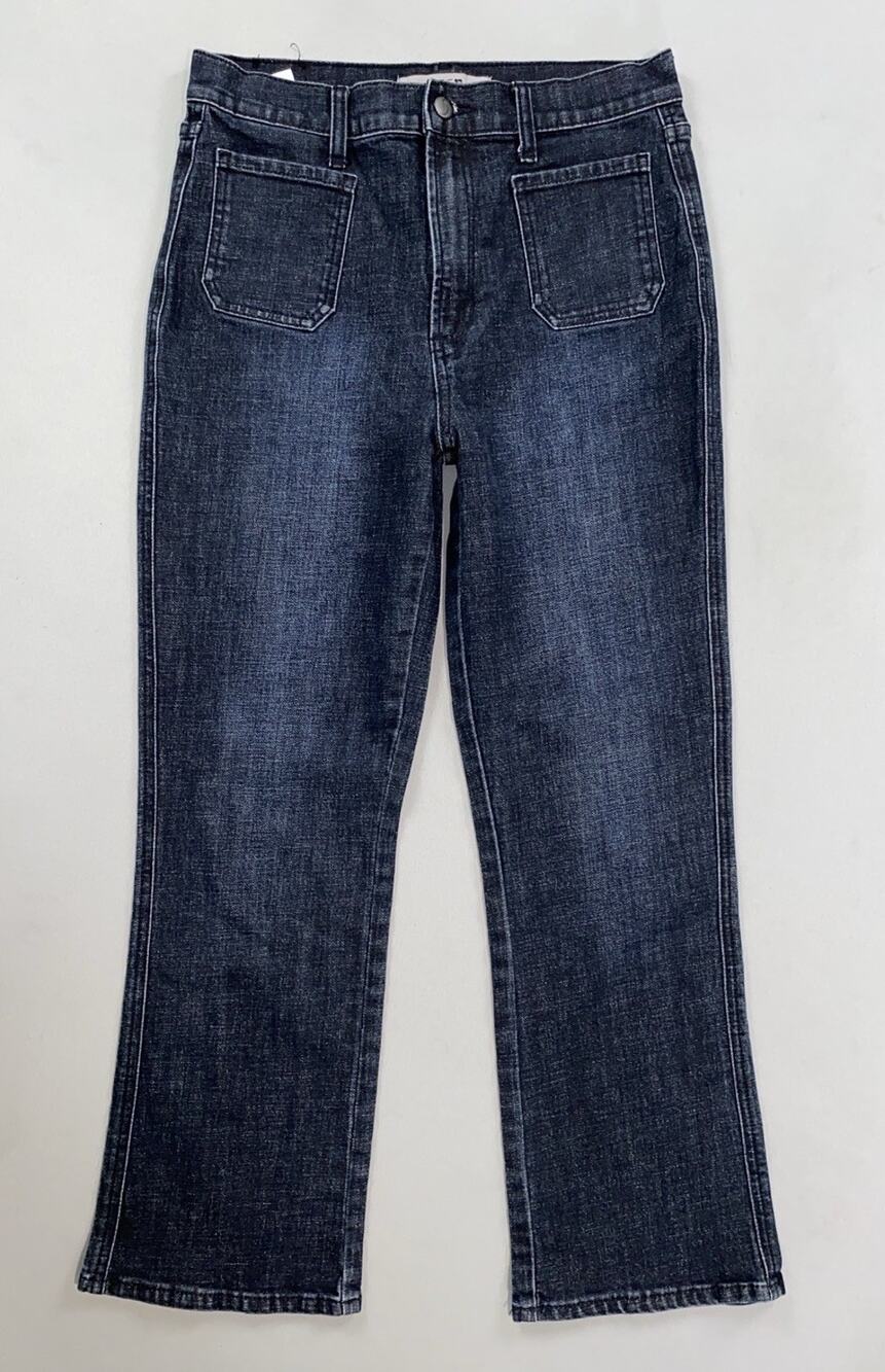 Joe's High Rise Patch Pocket Stretch Denim Wannabe Jeans. Dark Wash, Women's 28.
